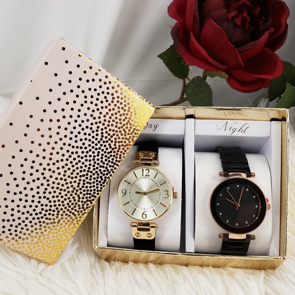 2 Piece Watch Set, Day & Night NIB - Picture 2 of 2